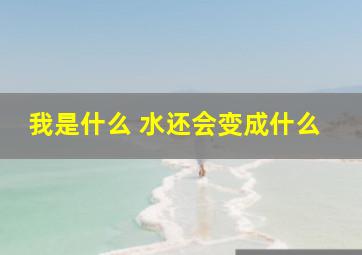 我是什么 水还会变成什么